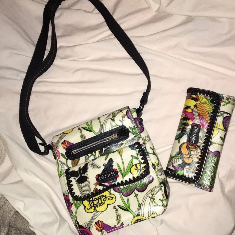 Sakroots Peace Crossbody & wallet set!